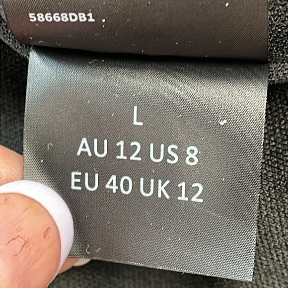 New Bardot Chameleon Lace Midi Dress In Black Strappy Open Back Sz L - Picture 15 of 16